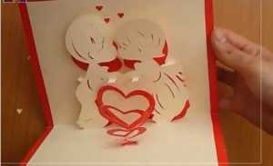 Cách làm thiệp 3D valentine dễ thương tặng nàng 28