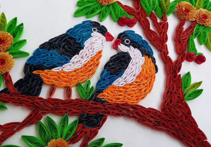 Cách làm tranh trang trí tuyệt đẹp theo phong cách Quilling 29