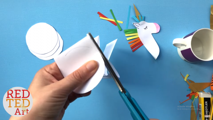 Cách làm thiệp 3D unicorn kỳ lân dễ thương