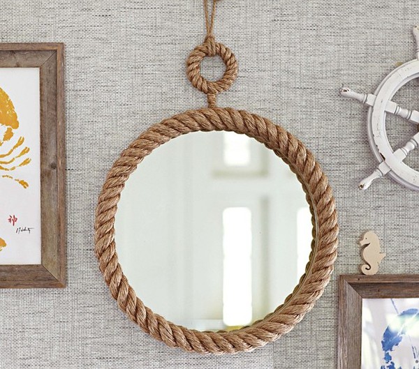 Thay áo mới cho gương treo tường bằng nguyên liệu làm đồ handmade 23