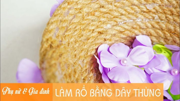 Cách làm rổ đựng handmade bằng dây thừng sáng tạo 24